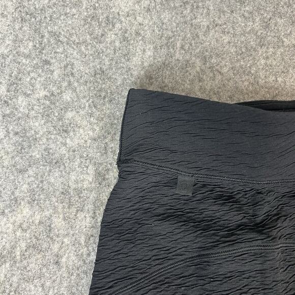 Lululemon Can You Feel The Pleat Crop Wide Leg Pant 10 Travel Texture Black - Picture 9 of 9